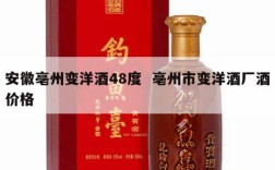 安徽亳州变洋酒48度  亳州市变洋酒厂酒价格