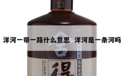 洋河一带一路什么意思  洋河是一条河吗
