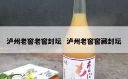 泸州老窖老窖封坛  泸州老窖窖藏封坛