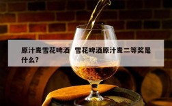 原汁麦雪花啤酒  雪花啤酒原汁麦二等奖是什么?