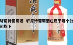 轩尼诗葡萄酒  轩尼诗葡萄酒庄属于哪个公司旗下