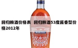 回归赖酒价格表  回归赖酒53度酱香型价格2012年