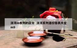 洋河m系列的区分  洋河系列酒价格表大全m9