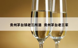 贵州茅台镇老三所酒  贵州茅台老三家