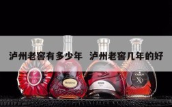 泸州老窖有多少年  泸州老窖几年的好