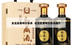 金龙泉黑啤价格表  金龙泉黑啤价格表图片