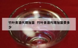 竹叶青酒代理加盟  竹叶青酒代理加盟费多少