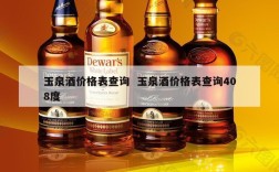 玉泉酒价格表查询  玉泉酒价格表查询408度