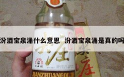 汾酒宝泉涌什么意思  汾酒宝泉涌是真的吗