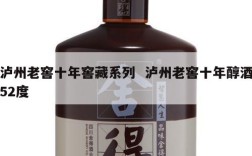 泸州老窖十年窖藏系列  泸州老窖十年醇酒52度