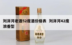 刘洋河老酒52度酒价格表  刘洋河42度浓香型