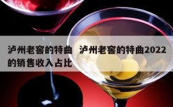 泸州老窖的特曲  泸州老窖的特曲2022的销售收入占比