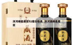 洋河绵柔原浆52度价格表  洋河镇绵柔原浆