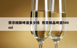 燕京精酿啤酒多少钱  燕京精品啤酒500ml