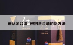 辨认茅台酒  辨别茅台酒的新方法