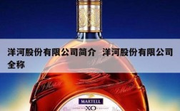 洋河股份有限公司简介  洋河股份有限公司全称