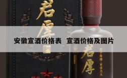 安徽宣酒价格表  宣酒价格及图片