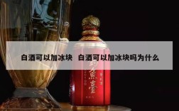 白酒可以加冰块  白酒可以加冰块吗为什么