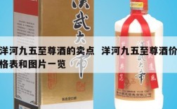 洋河九五至尊酒的卖点  洋河九五至尊酒价格表和图片一览