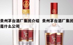 贵州茅台酒厂集团介绍  贵州茅台酒厂集团是什么公司