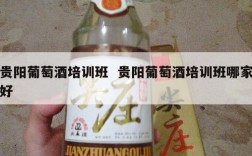 贵阳葡萄酒培训班  贵阳葡萄酒培训班哪家好