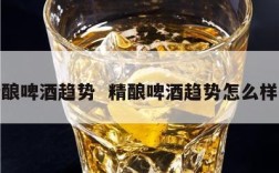 精酿啤酒趋势  精酿啤酒趋势怎么样啊