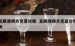五粮液四方见喜价格  五粮液四方见喜价格表