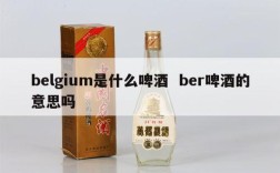 belgium是什么啤酒  ber啤酒的意思吗