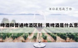 黄啤酒和普通啤酒区别  黄啤酒是什么意思