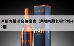泸州内藏老窖价格表  泸州内藏老窖价格42度