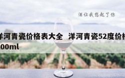 洋河青瓷价格表大全  洋河青瓷52度价格500ml