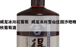 威龙冰川红葡萄  威龙冰川雪山庄园沙地晚秋葡萄酒