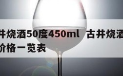 古井烧酒50度450ml  古井烧酒50度价格一览表