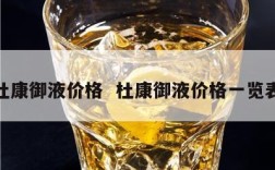 杜康御液价格  杜康御液价格一览表
