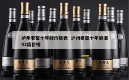 泸州老窖十年醇价格表  泸州老窖十年醇酒52度价格