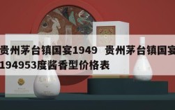 贵州茅台镇国宴1949  贵州茅台镇国宴194953度酱香型价格表