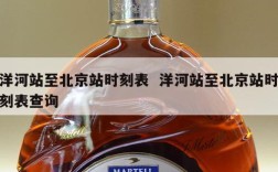 洋河站至北京站时刻表  洋河站至北京站时刻表查询