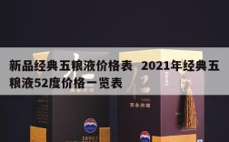 新品经典五粮液价格表  2021年经典五粮液52度价格一览表