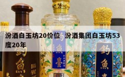 汾酒白玉坊20价位  汾酒集团白玉坊53度20年