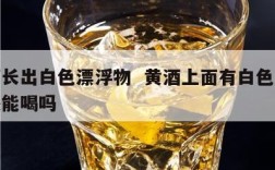 黄酒长出白色漂浮物  黄酒上面有白色漂浮物还能喝吗
