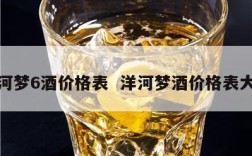 洋河梦6酒价格表  洋河梦酒价格表大全