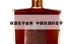 白酒名字由来  中国白酒的名字