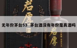 无年份茅台53  茅台酒没有年份是真酒吗