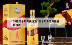 53度三十年青瓷汾酒  三十年汾酒青花瓷价格表