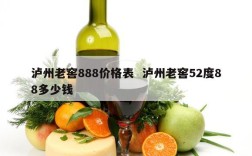 泸州老窖888价格表  泸州老窖52度88多少钱