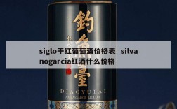 siglo干红葡萄酒价格表  silvanogarcia红酒什么价格