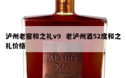 泸州老窖和之礼v9  老泸州酒52度和之礼价格