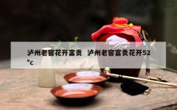 泸州老窖花开富贵  泸州老窖富贵花开52°c