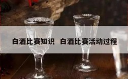 白酒比赛知识  白酒比赛活动过程