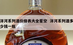 洋河系列酒价格表大全星空  洋河系列酒多少钱一瓶